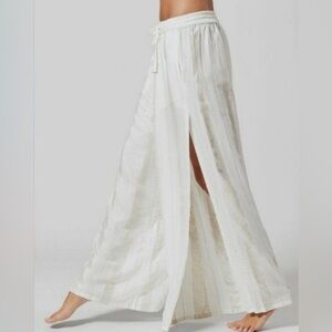 Anthropologie ONIA beach cover side slit pant